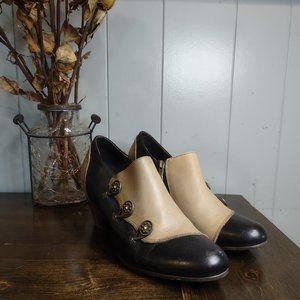 Springstep L'artiste Leather Vintage Style Heeled Bootie